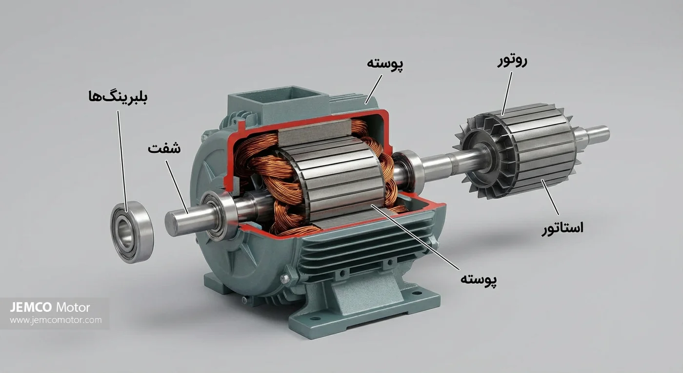 15 kW Electric Motor Components