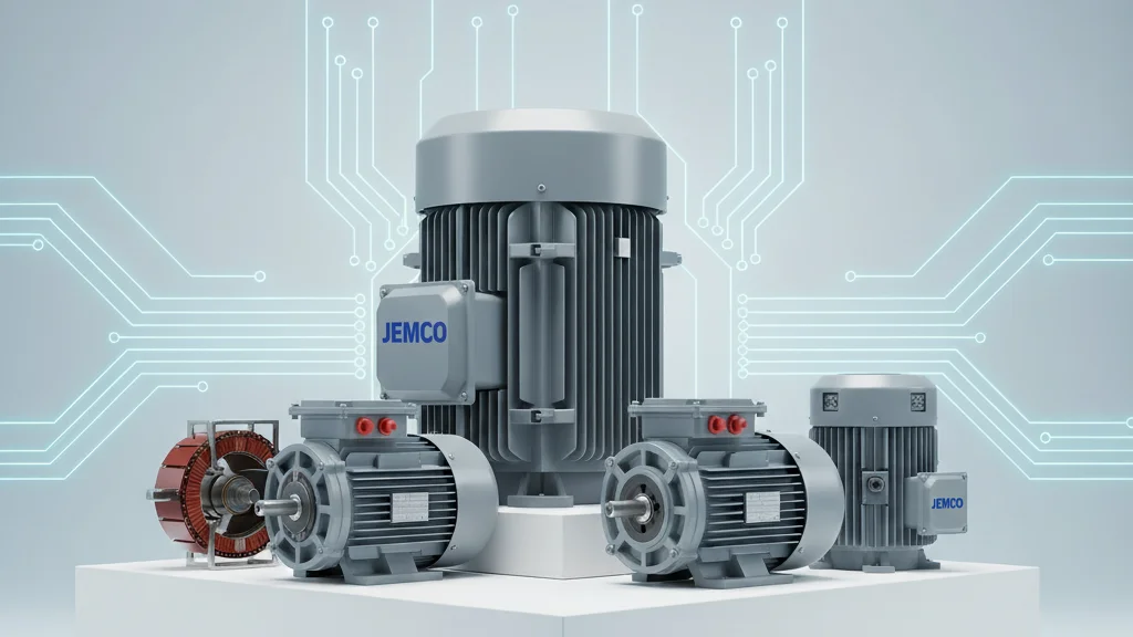 در این تصویر انواع الکتروموتور را میبینید.