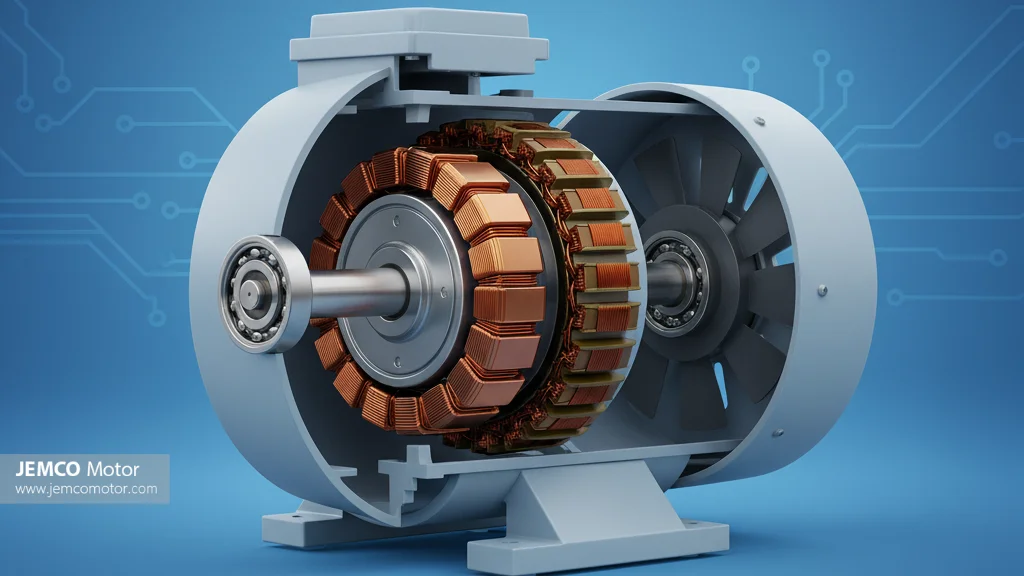 اجزای الکتروموتور جمکو