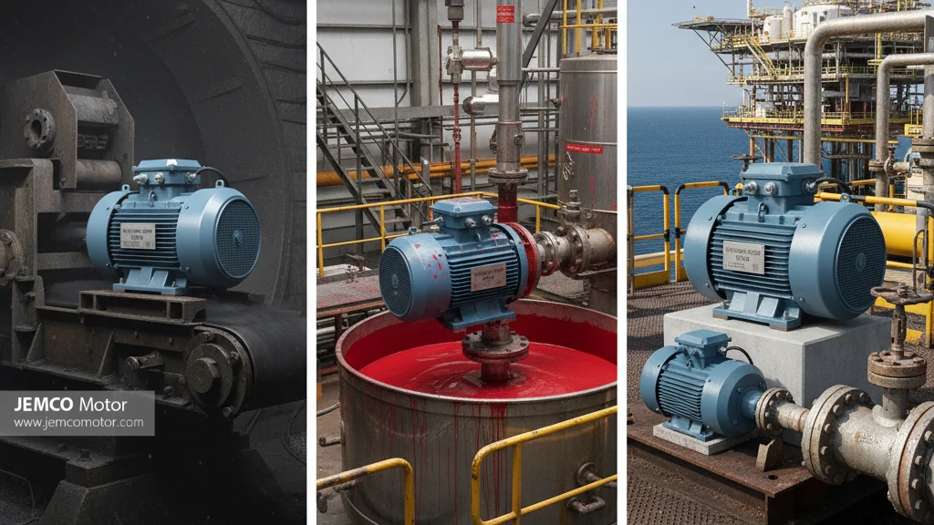 کاربردهای الکتروموتور ضد انفجار